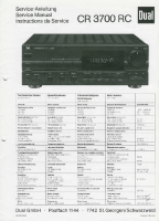 Dual CR-3700-RC-Service-Manual